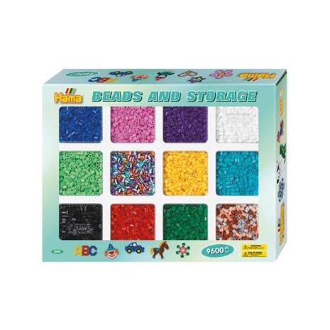 HAMA Beads - Midi - 9.600 beads and storage