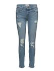 Mango Ripped Slim Jeans OPEN BLUE