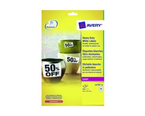 Avery Heavy Duty Laser Labels – kuva 7/8