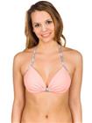 Empyre Girls Diamond Ditzy Molded Bralette Bikini Top grey / orange Naiset