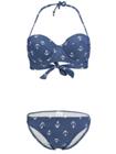 O'Neill Trop Wire Cup C-Cup Bikini blue aop Naiset