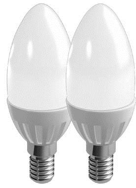 Kynttiläkupulamppu Led E14 3W 2kpl