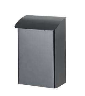 Postilaatikko metallinen musta