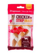 Dogman Chicken Strip Braid 52 g puruluu, koiranruoka