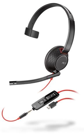 HP Poly Blackwire C5210 (805H4AA / 207587-201) Mono USB-C, kuulokemikrofoni