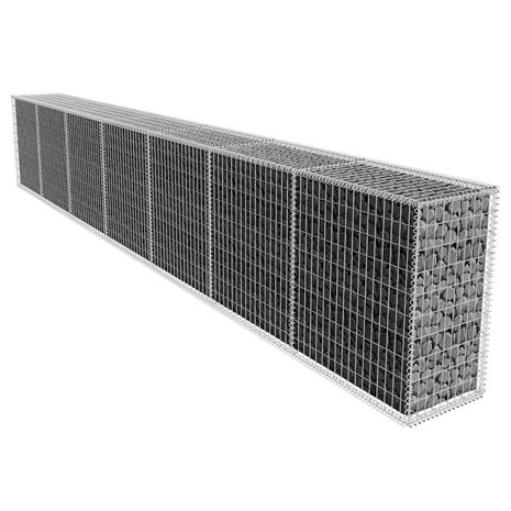 vidaXL Gabion kivikoriseinä suojalla 600x50x100 cm