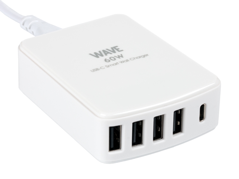 USB seinälaturi 4 x USB + 1 x USB Type C, hinta 31 € USB seinälaturi 4 x USB + 1 x USB Type C, hinta 31 €