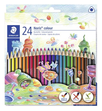Staedtler - Noris Color Triangle Coloured Pencils, 24 pc (187 C24)