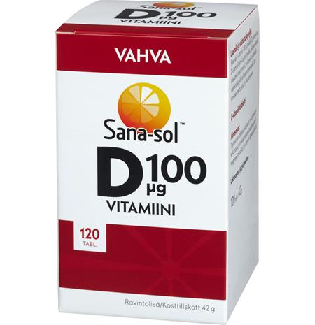 Sana-Sol Vahva D-vitamiini 100 µg, 120 tabl.