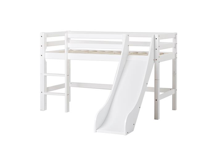 Hoppekids - BASIC Half-high sofabed with slide 70x160 cm - White