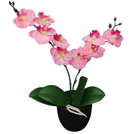 vidaXL Tekokukka Orkidea ruukulla pinkki 30 cm