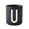 Design Letters Design Letters kuppi musta U – kuva 1