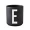 Design Letters Design Letters kuppi musta E – kuva 1