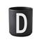 Design Letters Design Letters kuppi musta D – kuva 1