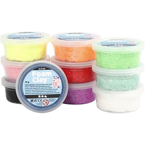 Foam Clay - Glitter - 10 Colours