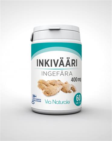 Via Naturale Inkivääri 400 mg, 60 tabl.