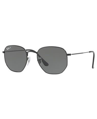 RAY-BAN Hexagonal Black - Aurinkolasit - Polar Green - 54