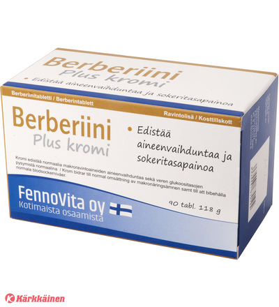 Fennovita Berberiini plus kromi, 90 tabl.