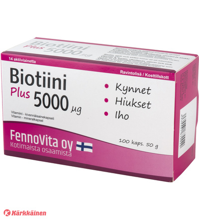 Fennovita Biotiini Plus, 100 tabl. – kuva 6/8