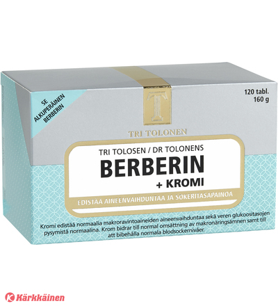 Tri Tolosen Berberin + Kromi, 120 tabl.