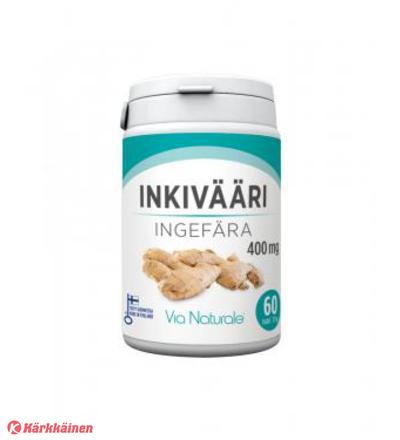 Via Naturale Inkivääri 400 mg, 60 tabl.