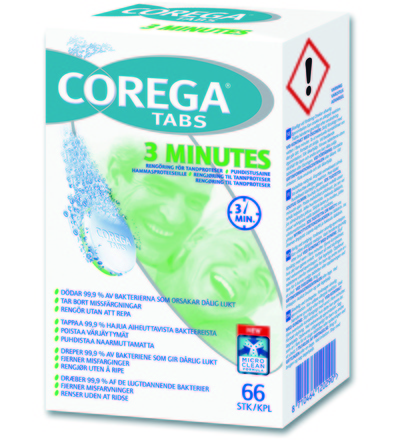 Corega Tabs, proteesin puhdistustabletti 66 kpl