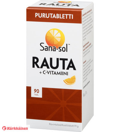 Sana-sol Rauta + C-vitamiini, 90 purutabl.