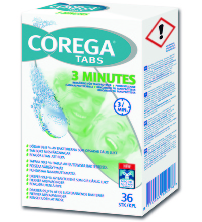 Corega Tabs, proteesin puhdistustabletti 36 kpl – kuva 4/6