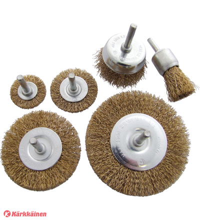 Finbullet 6-osainen koneteräsharjasarja