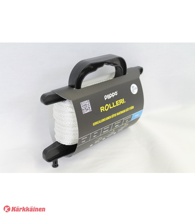 Piippo polyesteri 4mm x 30m valkoinen rolleri