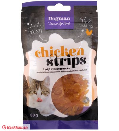 Dogman Chicken strips 30 g kissanherkku