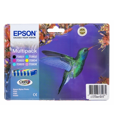 Epson T080 Multipack, mustekasetti
