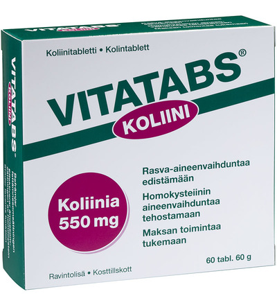 Vitatabs Koliini 550 mg, 60 tabl.