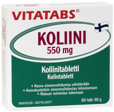 Vitatabs Koliini 550 mg, 60 tabl.