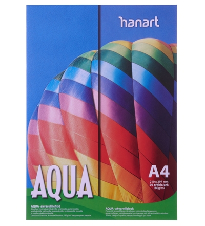 Hanart Aqua A4 akvarellilehtiö