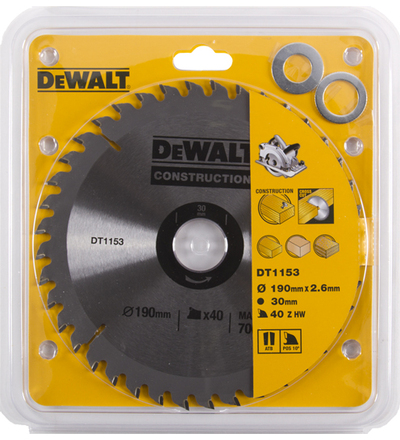 DeWalt 190 mm sirkkelinterä