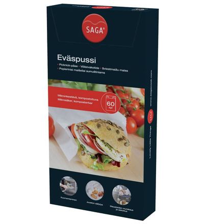 Saga, eväspussi 60 kpl