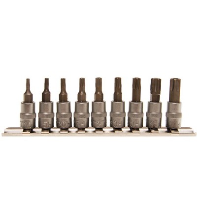 Schwan 9-osainen 1/4" torx hylsysarja
