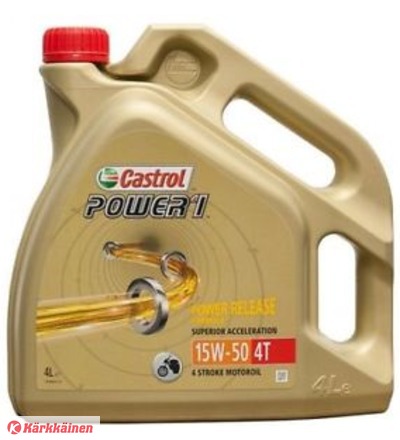 Castrol POWER 1 4T 15W-50 4 Litra Kannu