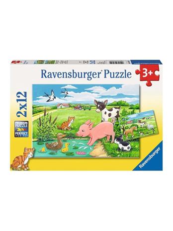 Ravensburger Young animals in the countryside 2x12st.
