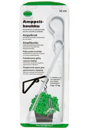 Amppelikoukku 32 cm – kuva 1/7