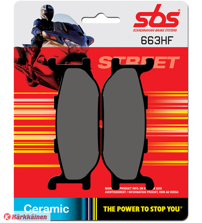 SBS 23-663HF Ceramic jarrupalat
