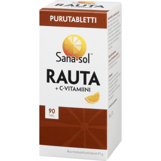 Sana-sol Rauta + C-vitamiini, 90 purutabl.