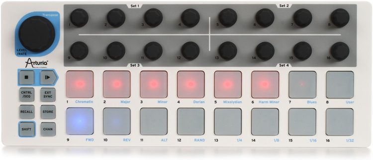 Arturia Beatstep, kontrolleri