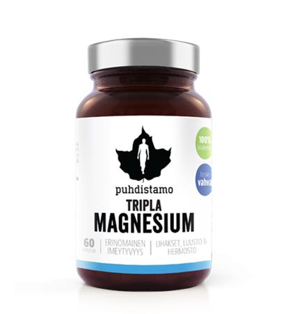 Puhdistamo Tripla Magnesium, 120 kaps.