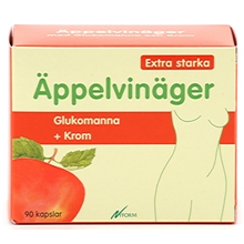 Äppelvinäger + krom 90 kapselia