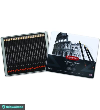 Derwent Graphic set, grafiikkakynät 24 kpl – kuva 7/8