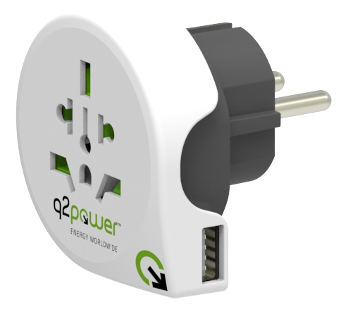 Matka-adapteri world to europe usb