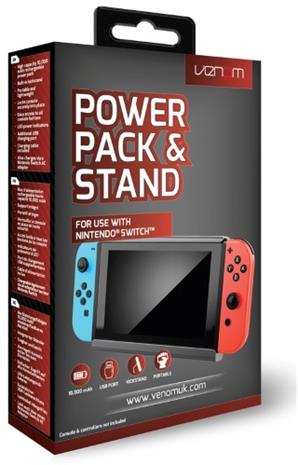 Venom Power Pack & Stand, Nintendo Switch -akku