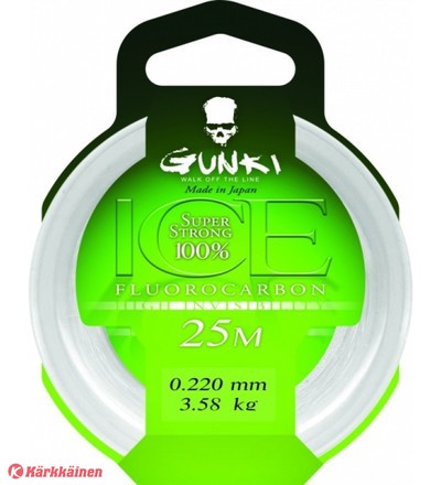 Gunki Ice Fluorocarbon 25 m siima